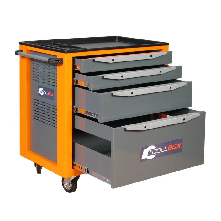 Тележка инструментальная ToollBox TBS-4 (оранжевый)
