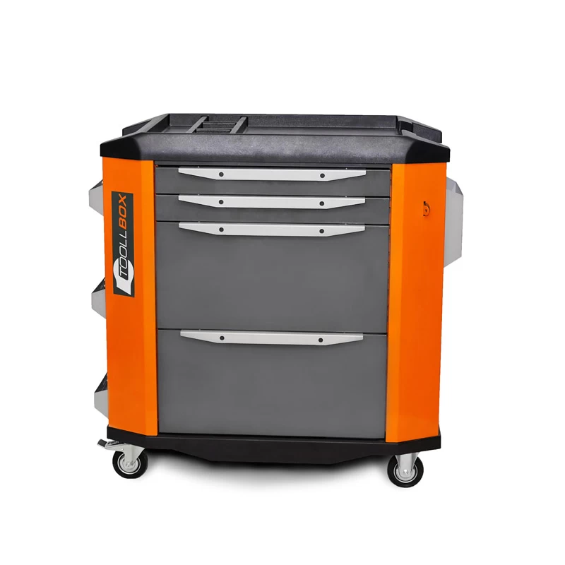 Тележка инструментальная ToollBox TBP-4 (оранжевый)
