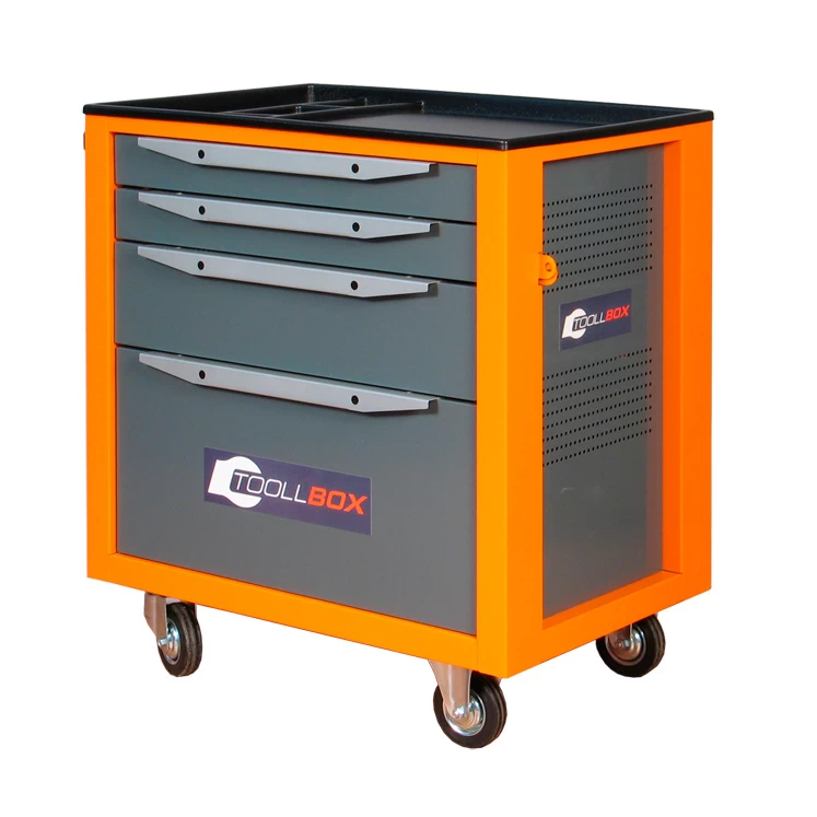 Тележка инструментальная ToollBox TBS-4 (оранжевый)