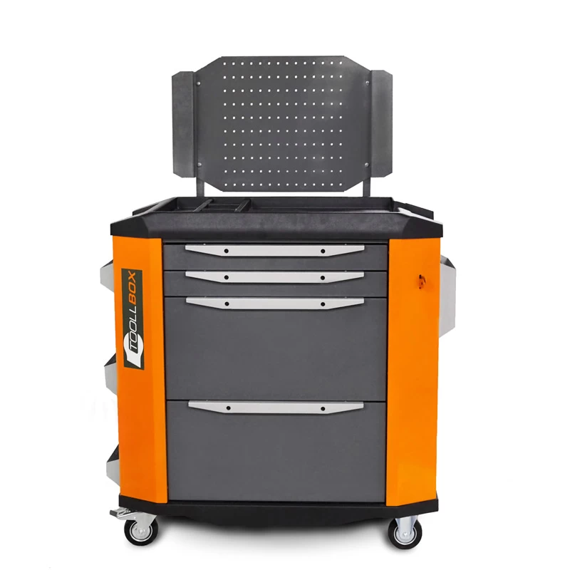 Тележка инструментальная ToollBox TBP-4 (оранжевый)
