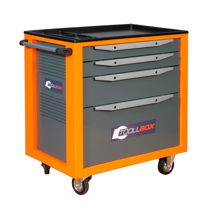 Тележка инструментальная ToollBox TBS-4 (оранжевый)
